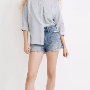 EUC Madewell Relaxed Denim Cutoff Shorts Size 25